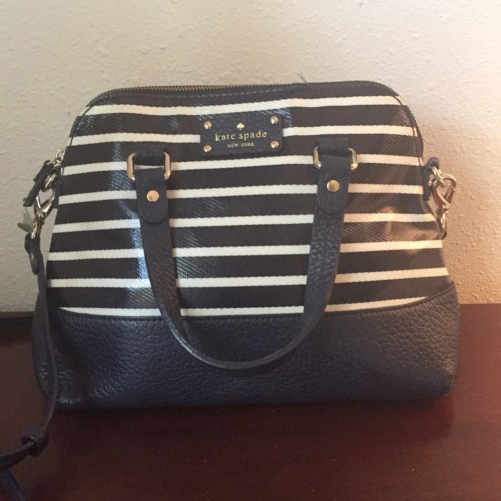 Kate Spade shoulder bag purse nautical stripe